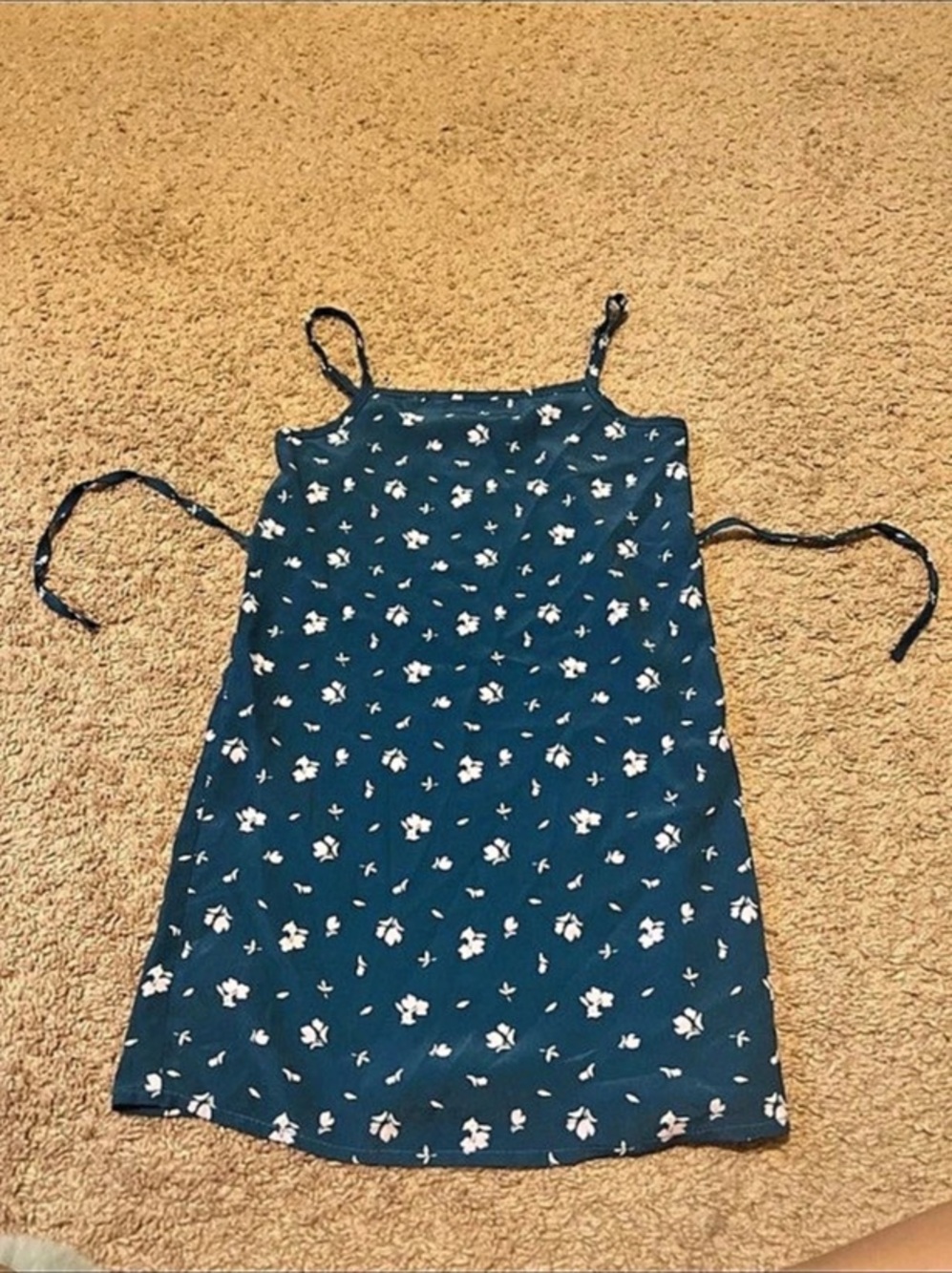 Floral Mini Dress in Blue & Pink Like New
